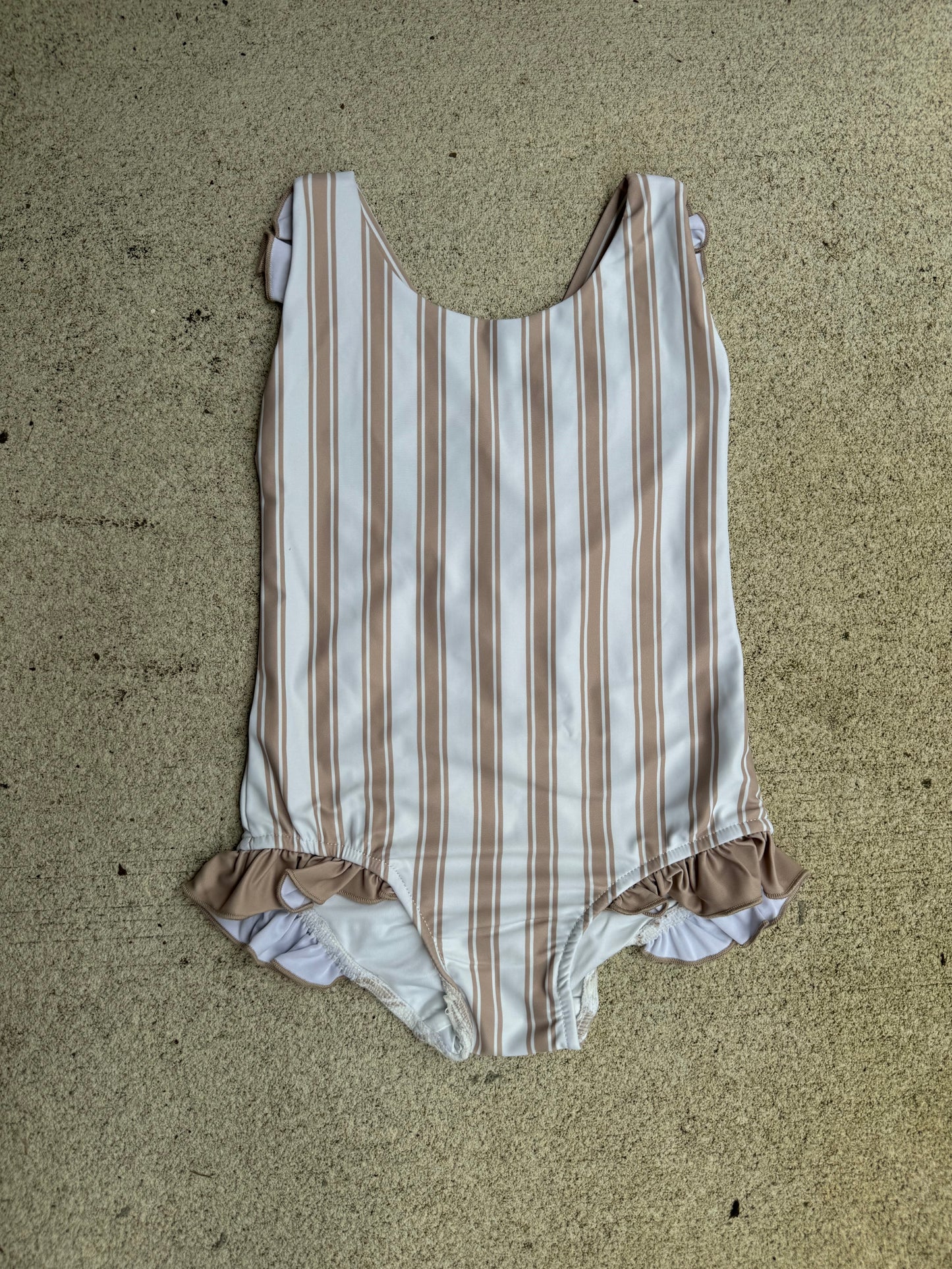 Crossback One Piece- Ash Stripe -FINAL SALE