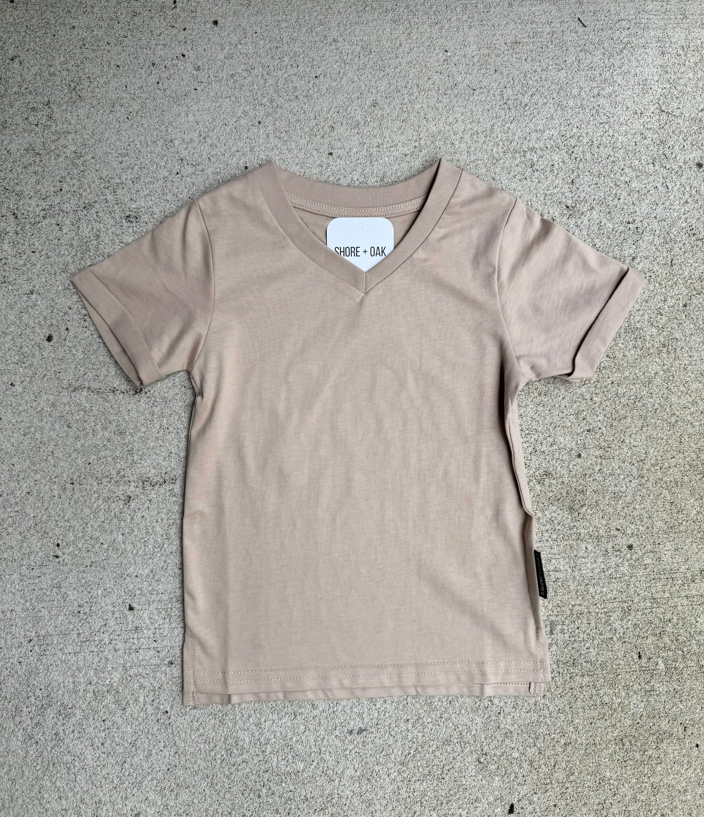 V-Neck Tee- Coffee -FINAL SALE