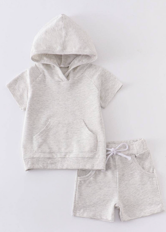 Grey Hoodie Set