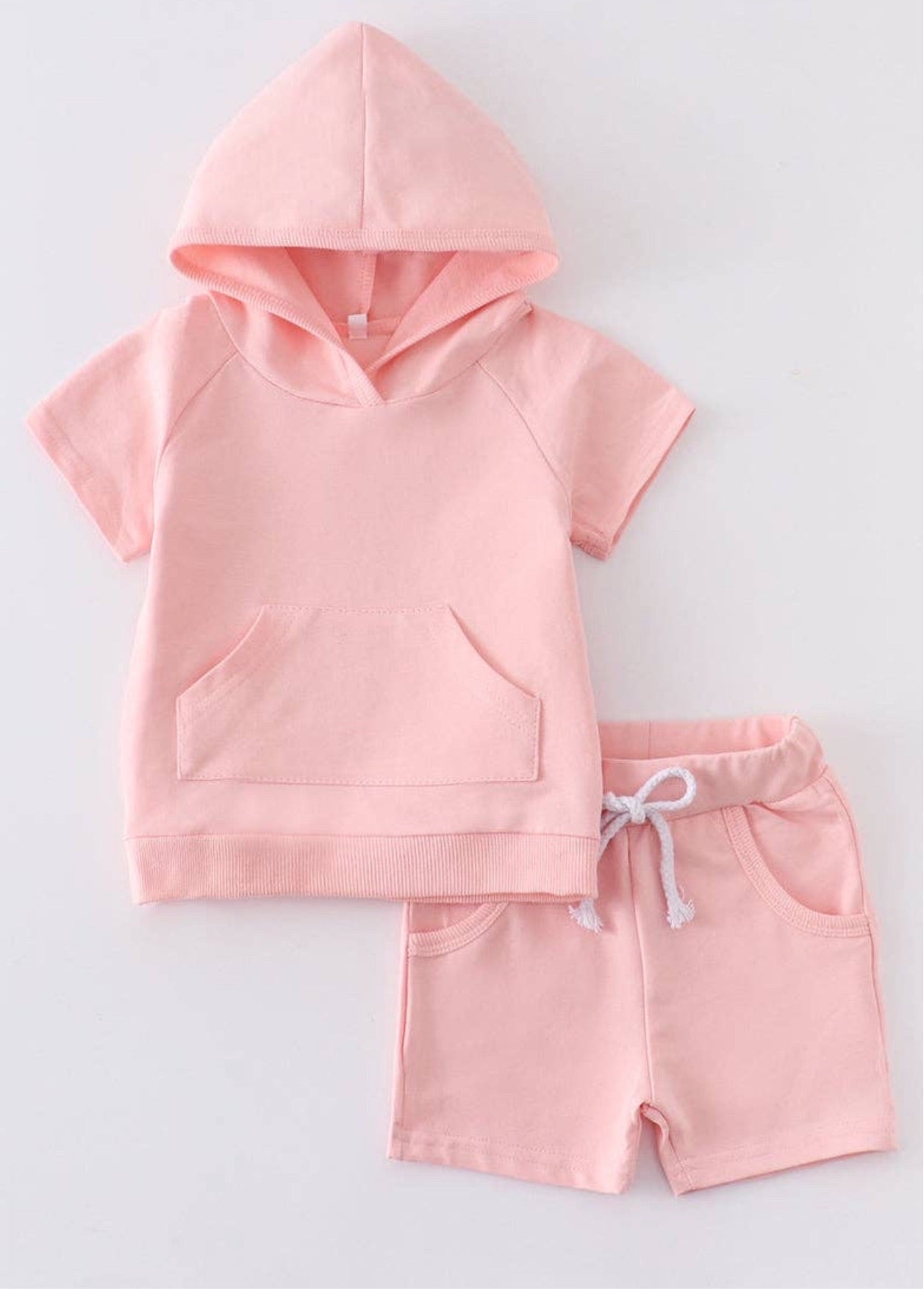 Pink Pocket Hoodie Set -FINAL SALE