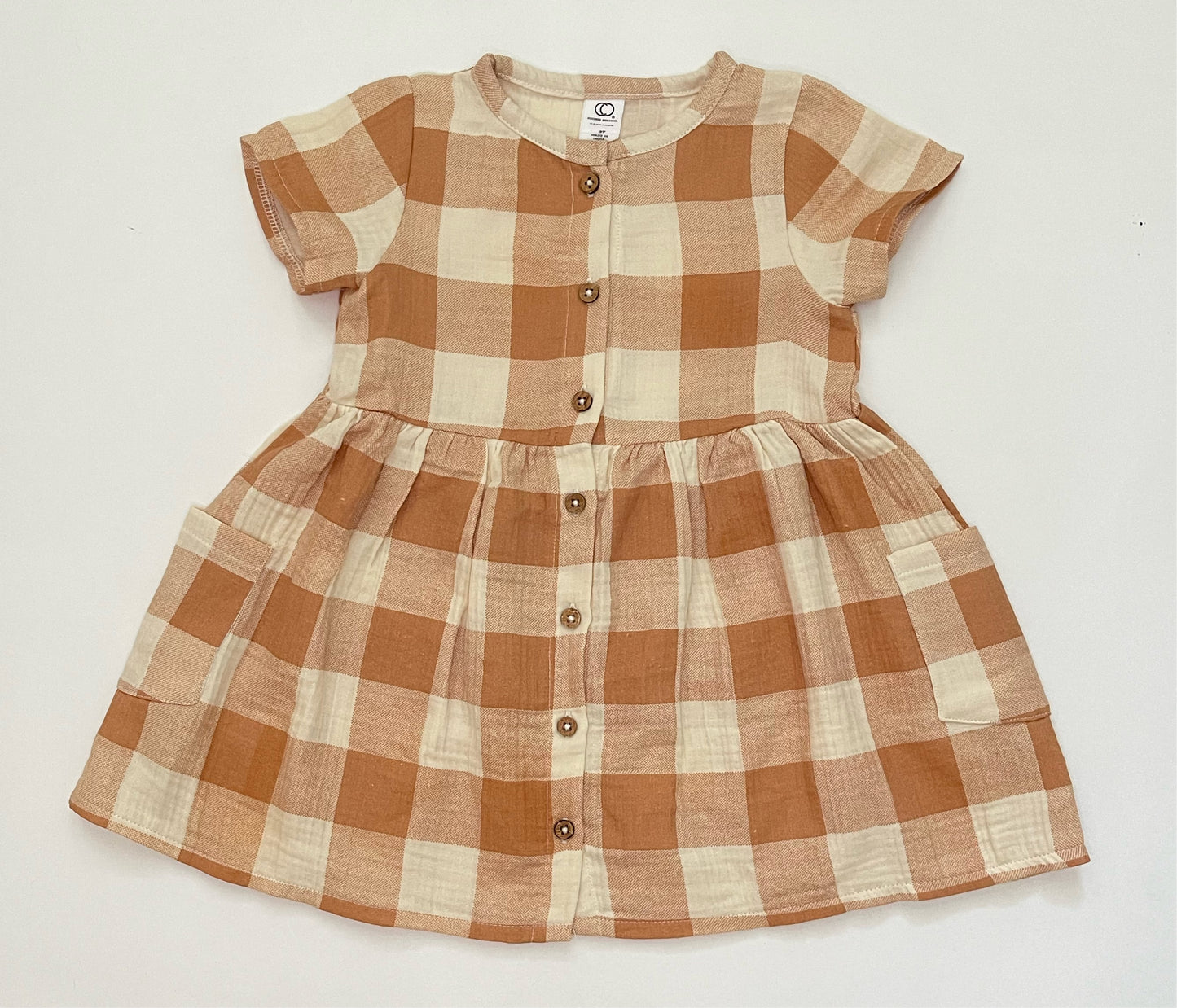 Mabel Muslin Button Dress - Picnic  -FINAL SALE